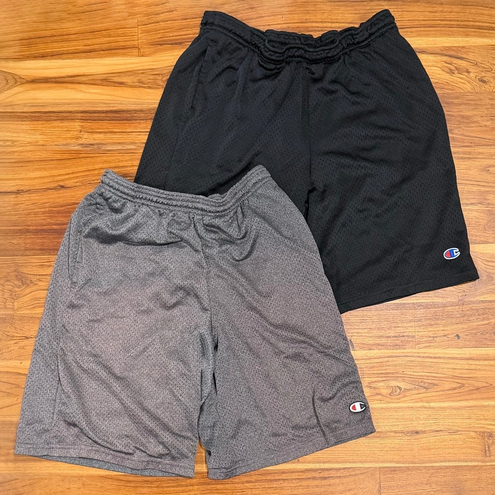 2 Pairs Champion Gym Shorts Size Small